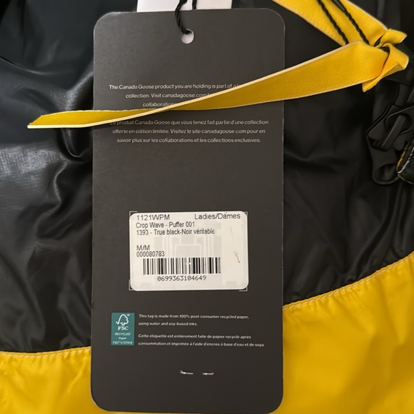 Canada Goose x Pyer Moss Collection Crop Wave down reversible puffer in size M - Picture 5 of 12